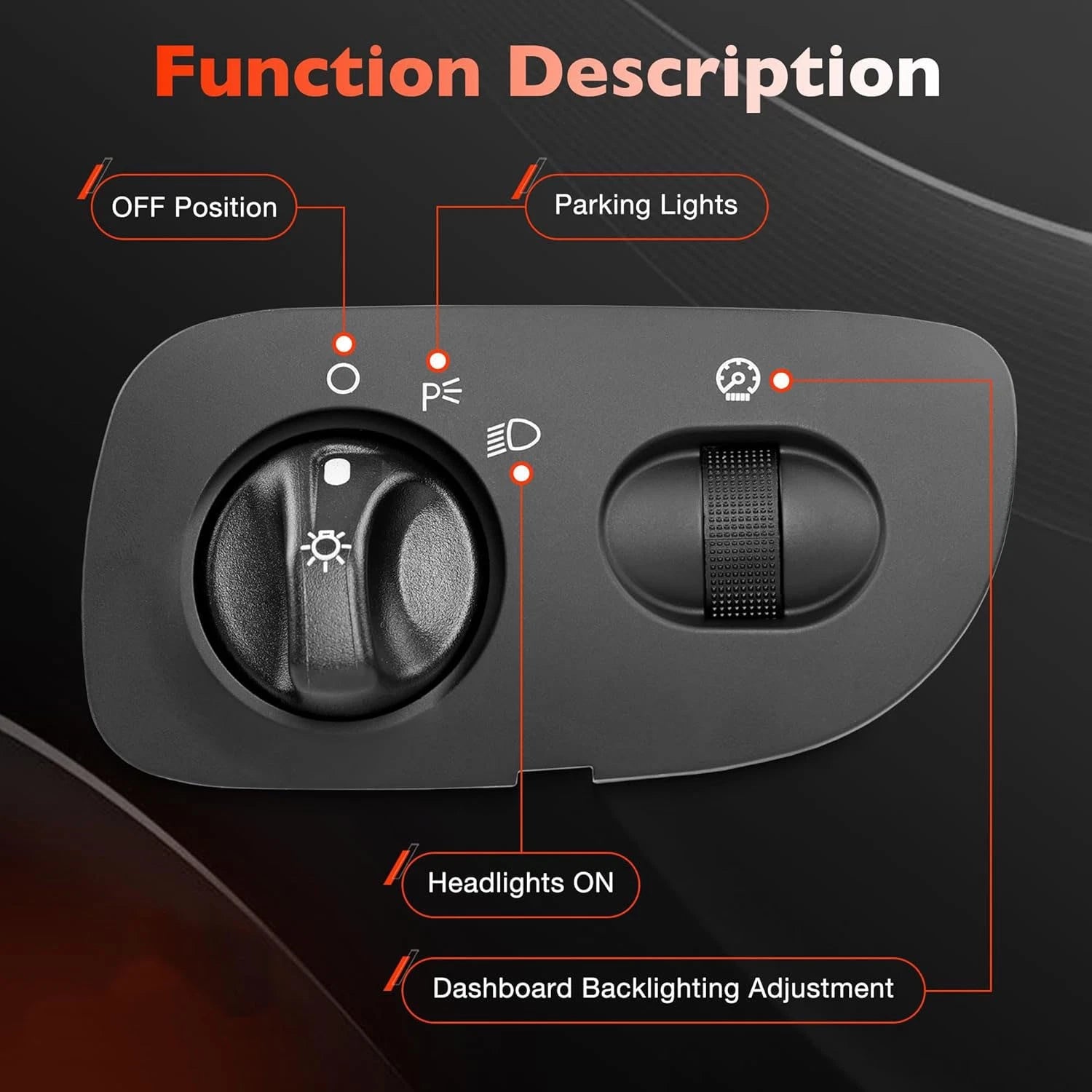 Headlight Switch for Ford F-150 Heritage Expedition (2000-2004)