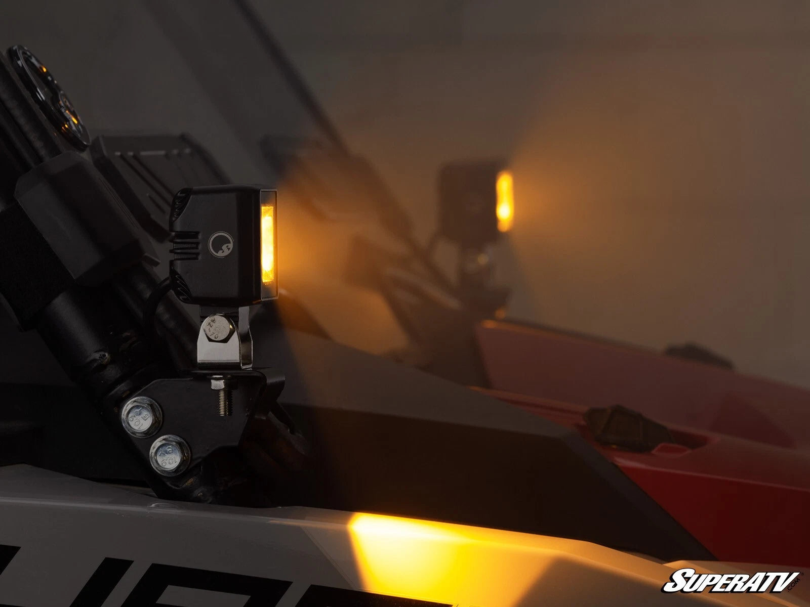 2X LED Cube Lights with Pro-Fit Mount Brackets for Polaris RZR (2014–2023)