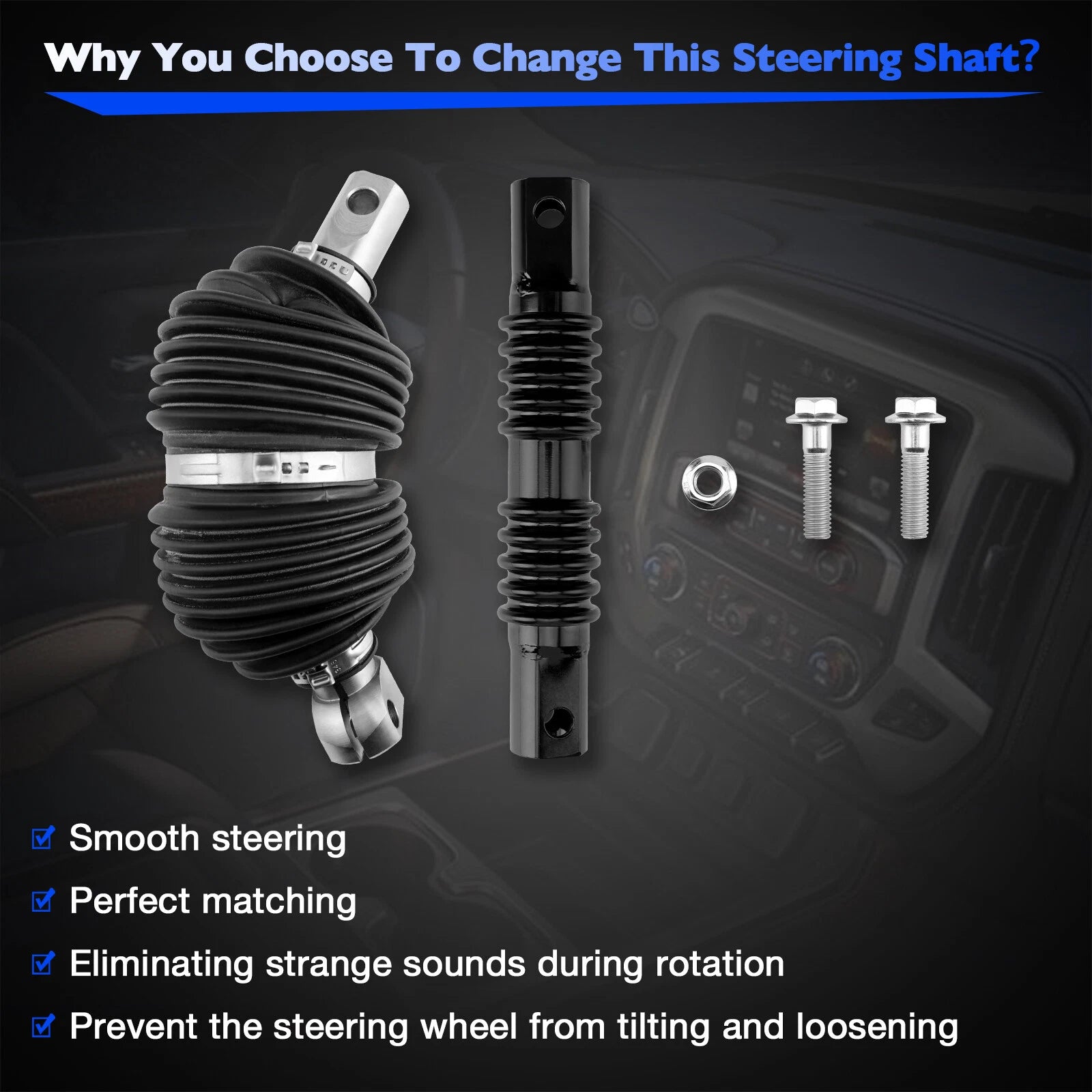 Steering Column Shaft for Chevy Silverado Tahoe GMC Sierra Yukon (2007-2014)