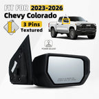 Right Side Mirror for Chevrolet Colorado (2023–2026) Power Adjust 3 Pins