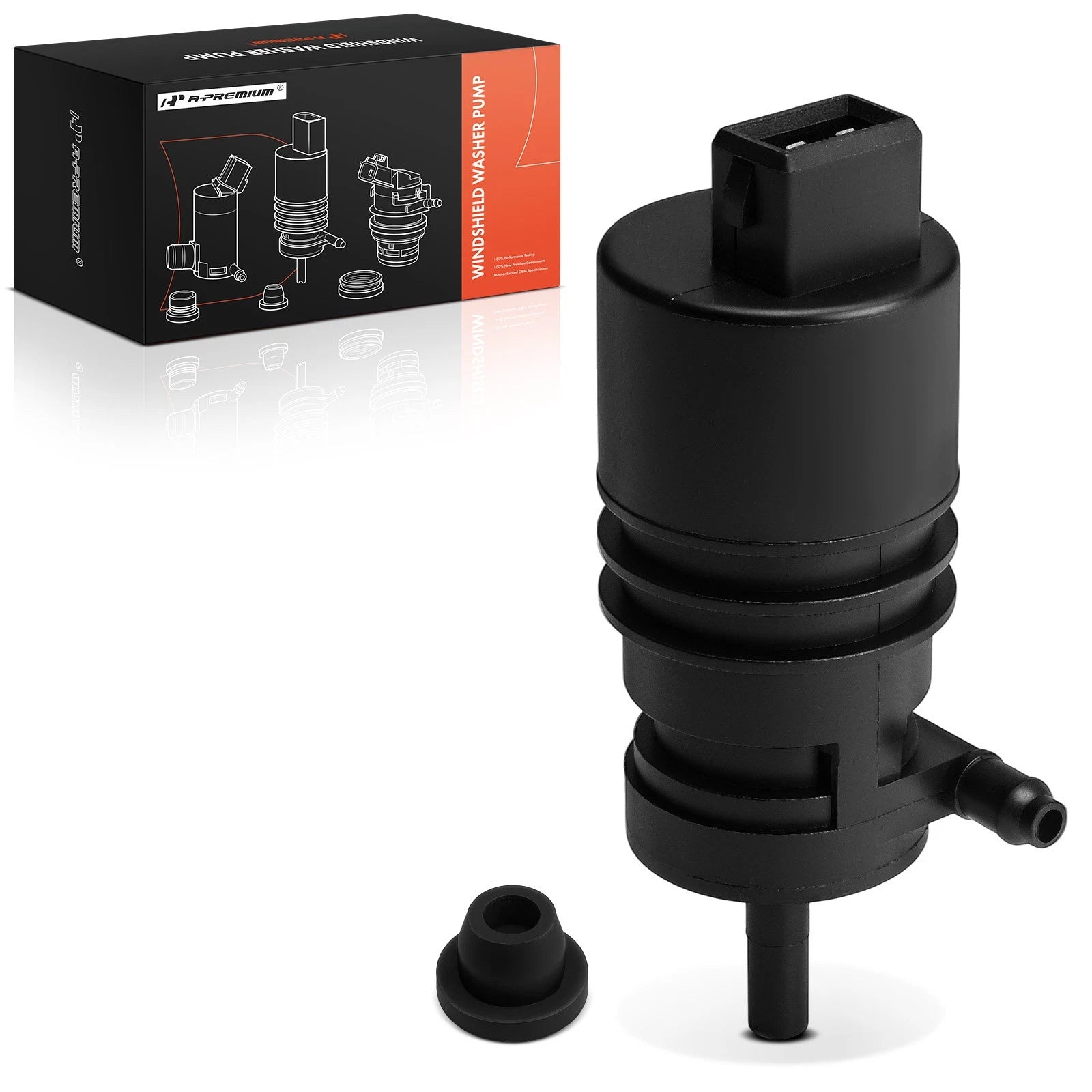 Windshield Washer Pump with Rubber Grommet for Volkswagen 