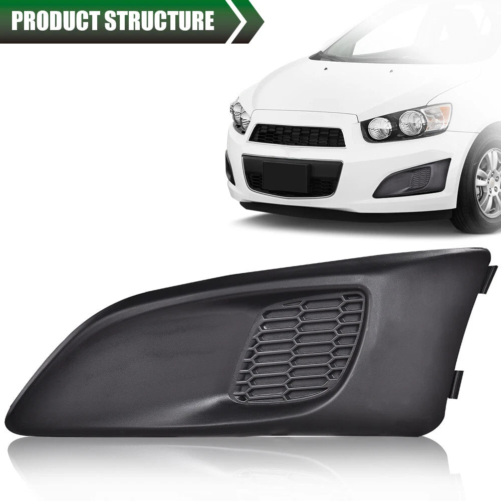 Set of 2 Front Bumper Fog Light Covers for Chevrolet Sonic (2012–2016)