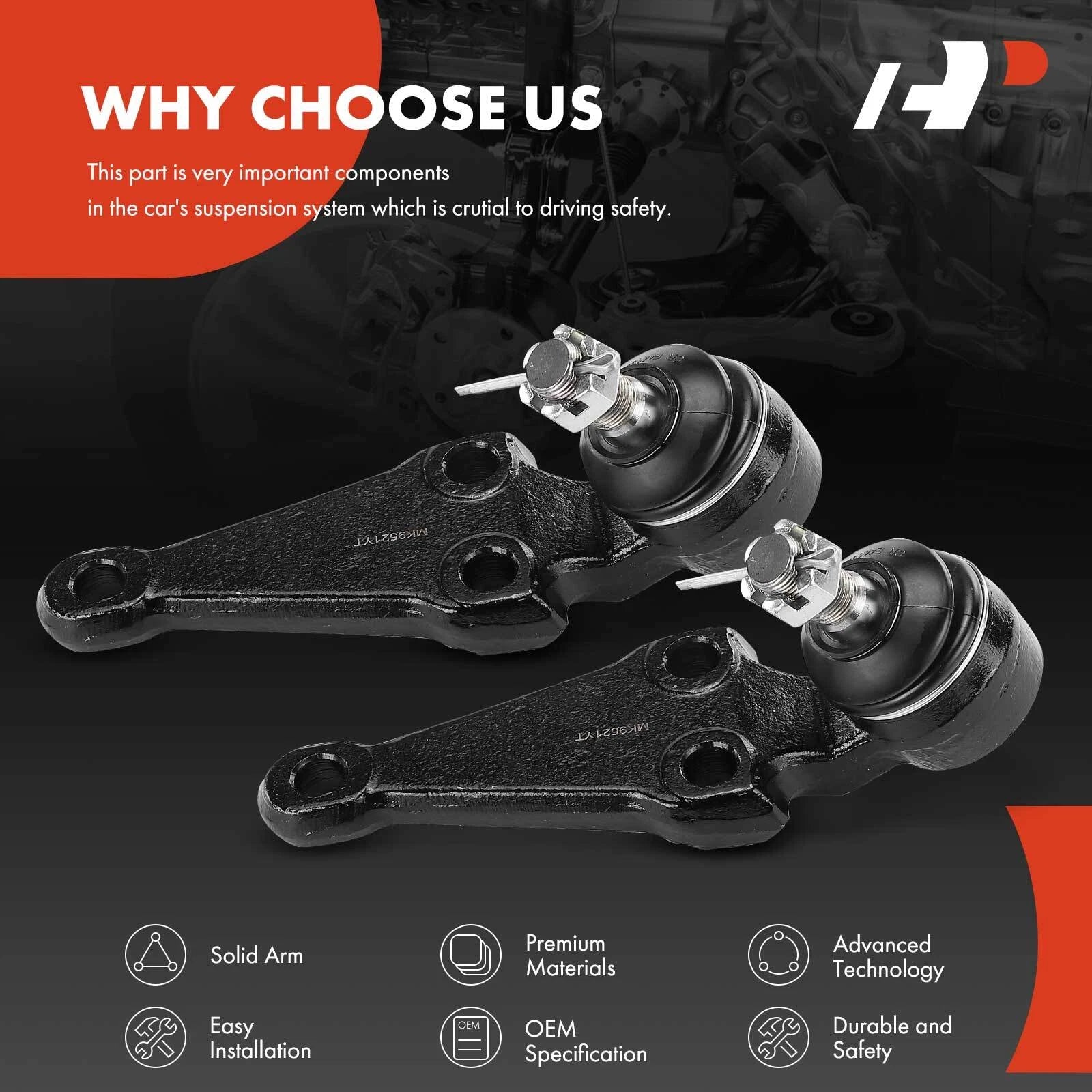 Front Lower Suspension Ball Joint Kit for Toyota Supra (1986–1992)