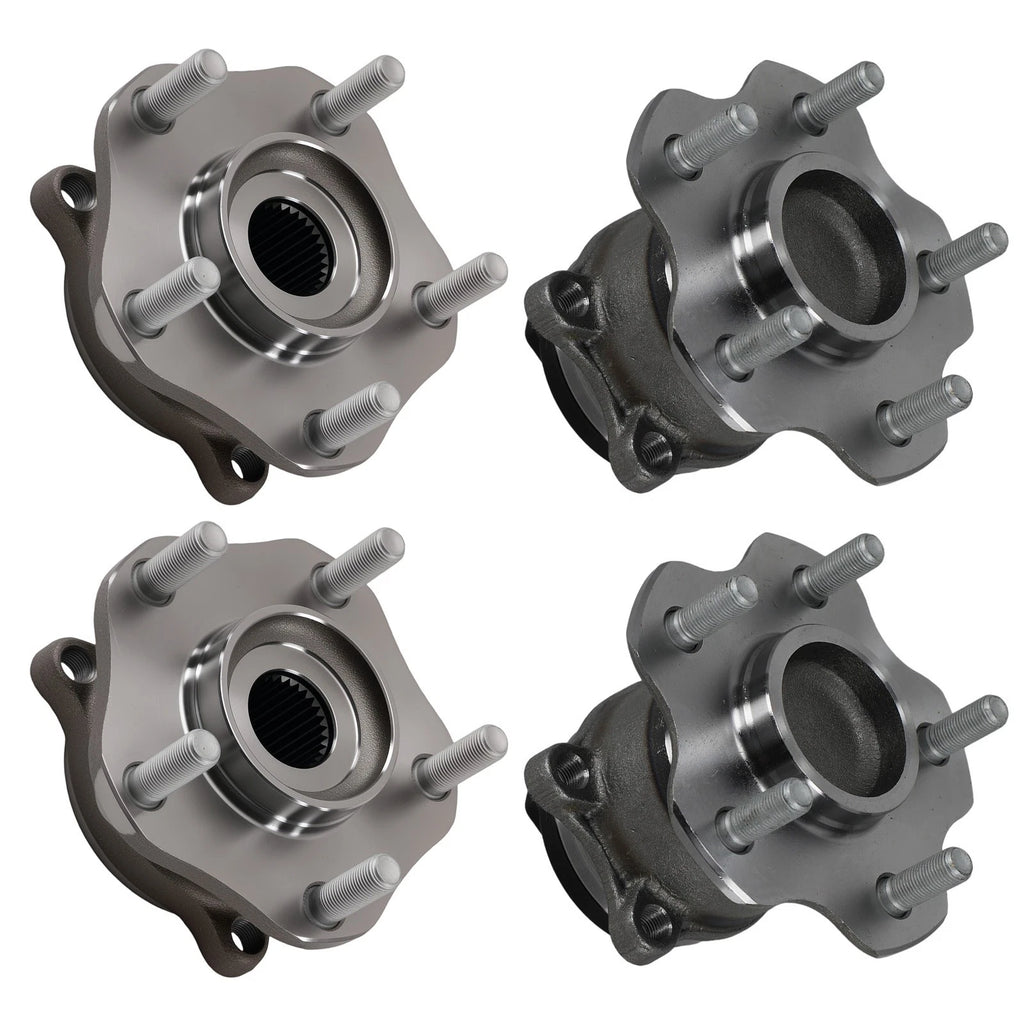 Set of 4 Wheel Hubs for Nissan Rogue (2015–2017) 512534 713357