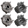 Set of 4 Wheel Hubs for Nissan Rogue (2015–2017) 512534 713357