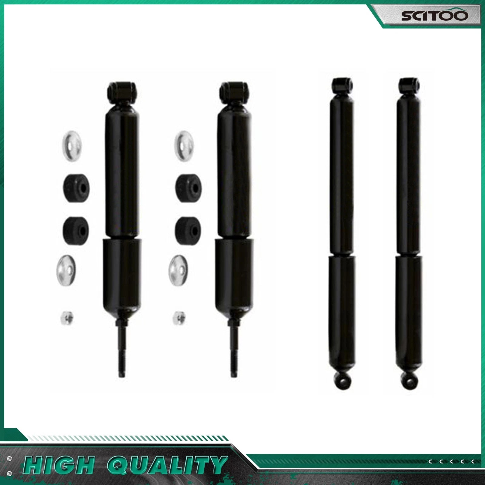 Set of 4 Shocks Struts for Dodge Ram 1500/2500 2WD (1994–2001)