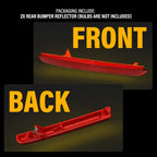 Set of 2 Rear Bumper Reflector Lamps for Acura MDX (2010–2013)