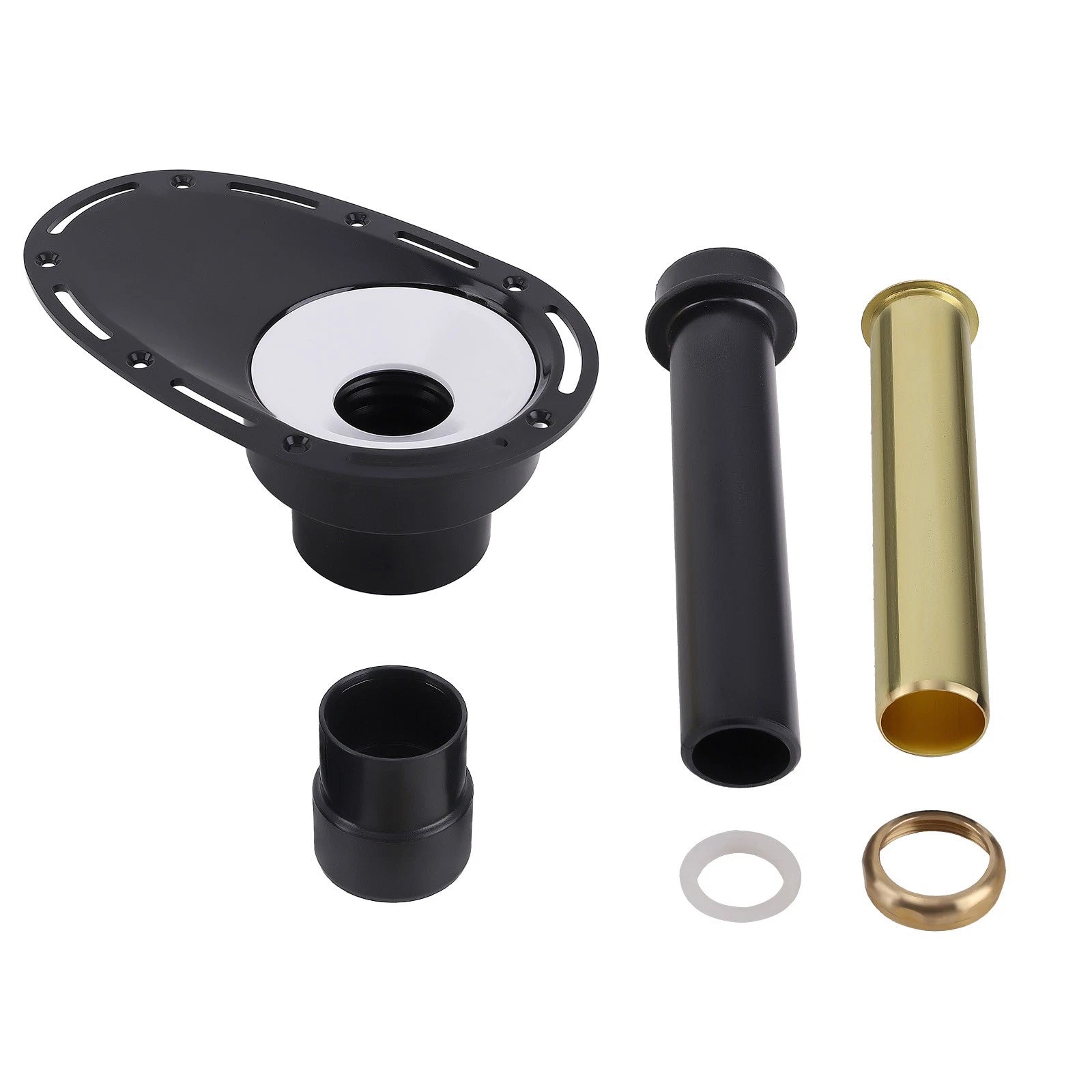 Oval Tub Drain Rough-in Kit for Freestanding Bathtub (Brass, ABS)