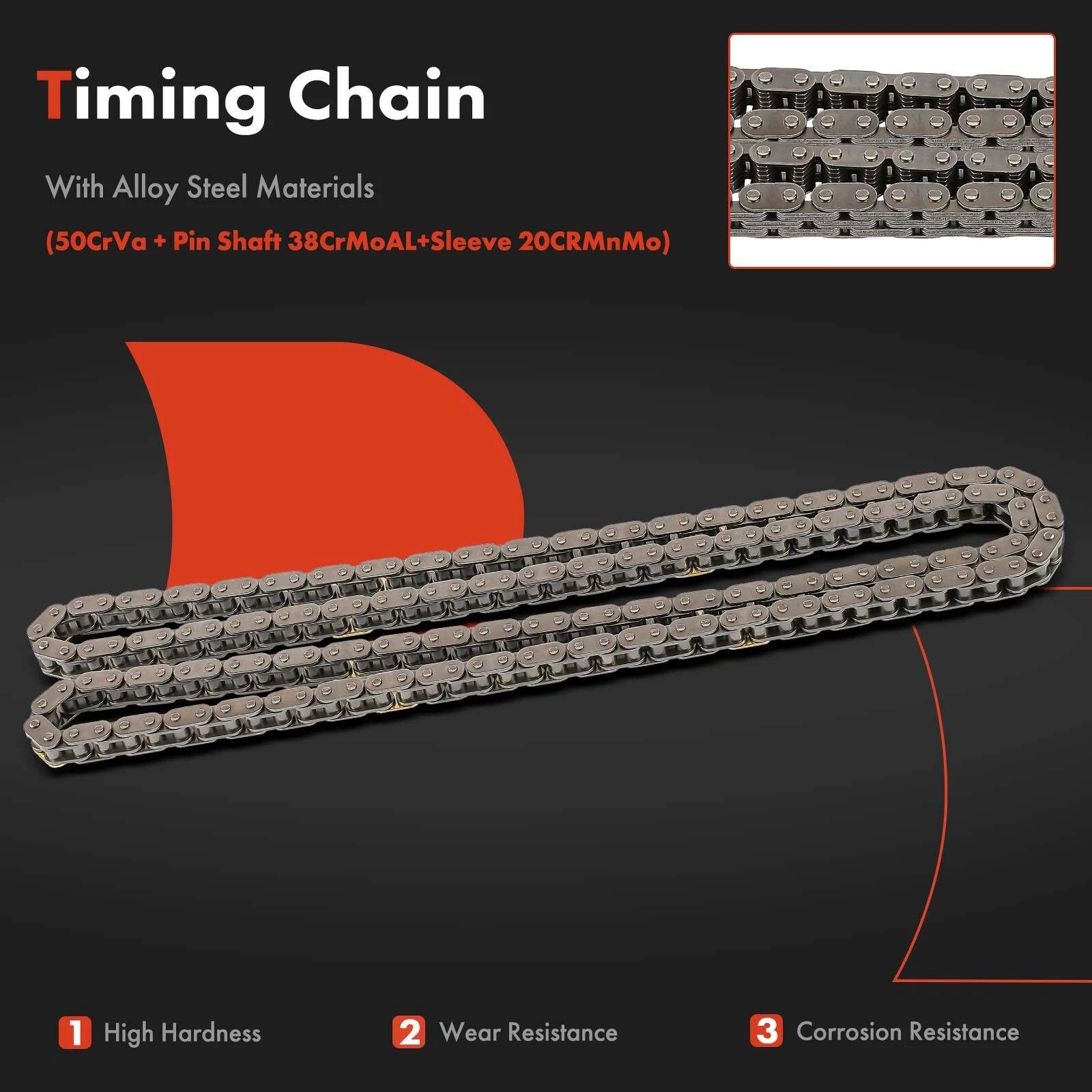 4X Timing Chain Kit for Chevrolet Colorado GMC Canyon (2004–2006)