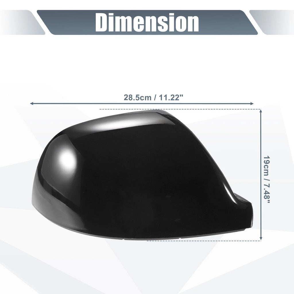 Right Side Mirror Cover Cap Gloss Black for Volkswagen Transporter T5 T6 (2003–2019)