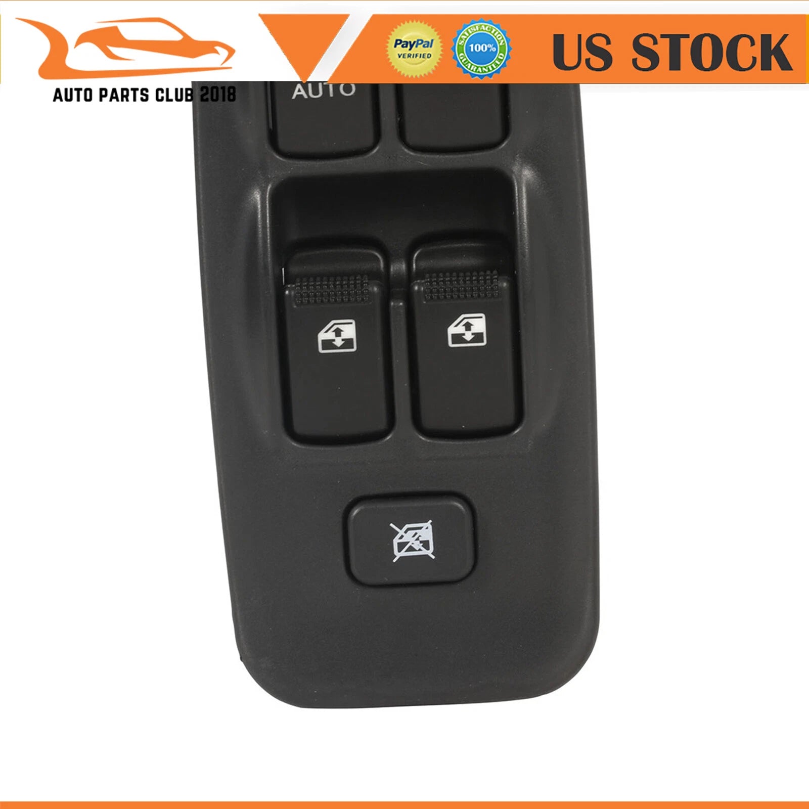 Window Switch for Hyundai Elantra (2001-2006) Black Front Driver Side