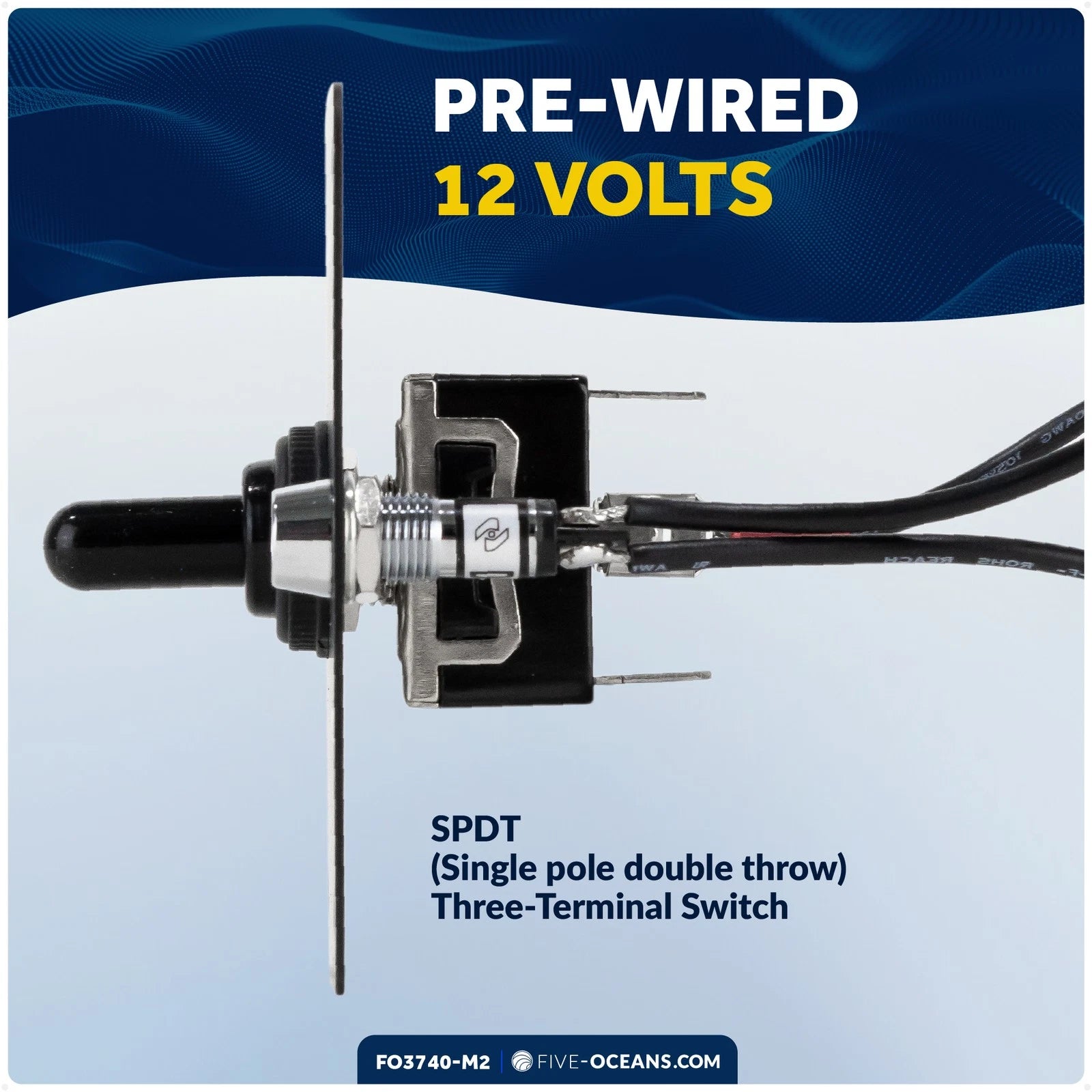 2-Pack Toggle Anchor Windlass Switch for (12V) - FO3740