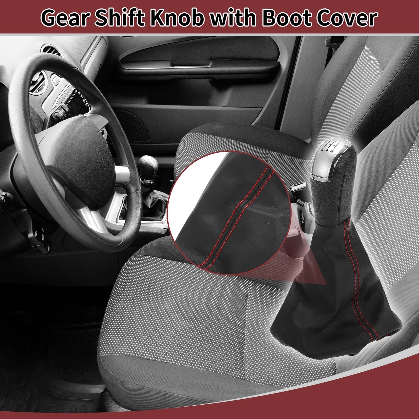 5 Speed Gear Shifter Knob with Cover for Mercedes-Benz A-Class W168 (1997–2004)