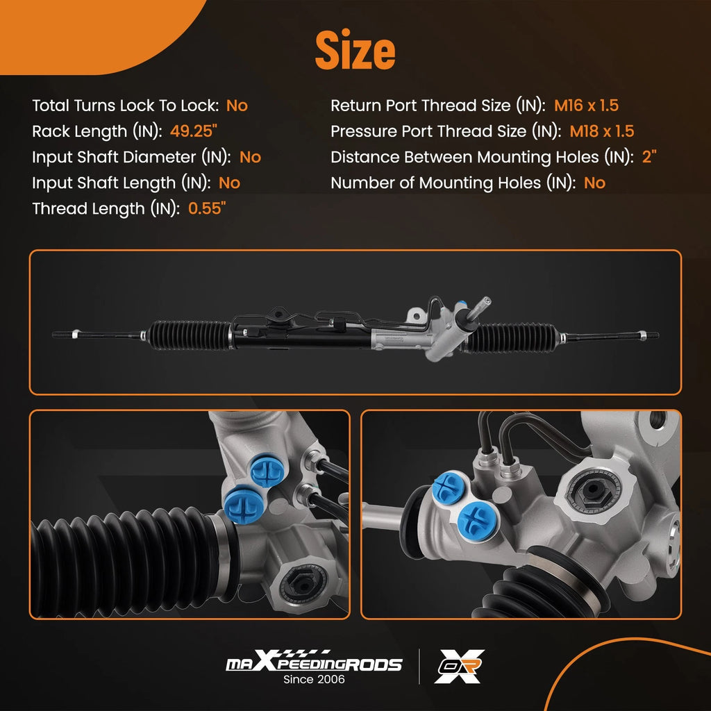 Steering Rack & Pinion Assembly for Dodge Journey (2009–2019) 68140631AE