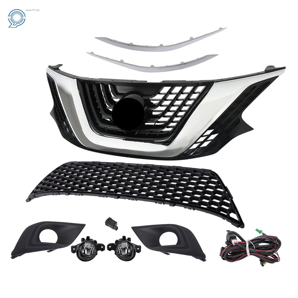 Set of 8 Trim Molding and Fog Lights for Nissan Murano (2015–2018)