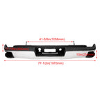 Chrome Rear Step Bumper Assembly for Chevy Silverado GMC Sierra 1500 (2014–2018)