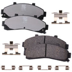 Set of 4 Front Semi-Metallic Brake Pads for Ford Ranger, Explorer