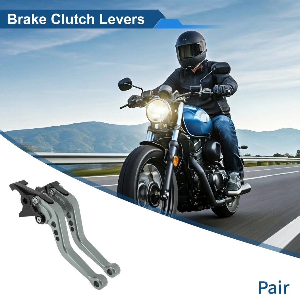Adjustable Short Brake Clutch Lever for Honda Fury/VTX1300CX (2009–2018) Titanium Tone
