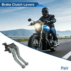 Adjustable Short Brake Clutch Lever for Honda Fury/VTX1300CX (2009–2018) Titanium Tone