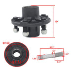 Pair of 5-Bolt Hub & Straight Spindle Assembly
