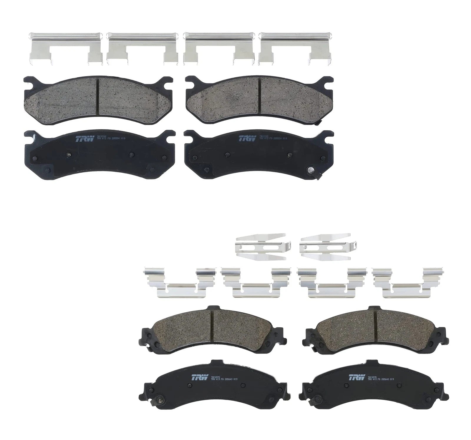 Set of 4 TRW Pro Ceramic Brake Pads for GMC Cadillac Chevrolet