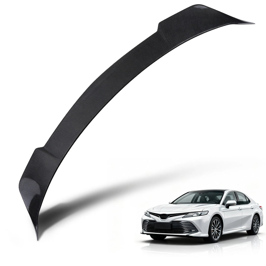 Trunk Spoiler Wing Lip for Toyota Camry (2018–2024) ABS Plastic Carbon Look