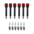 Set of 6 Ignition Coils & Spark Plugs for Audi Q5 S5 V6 (Bosch, Denso)