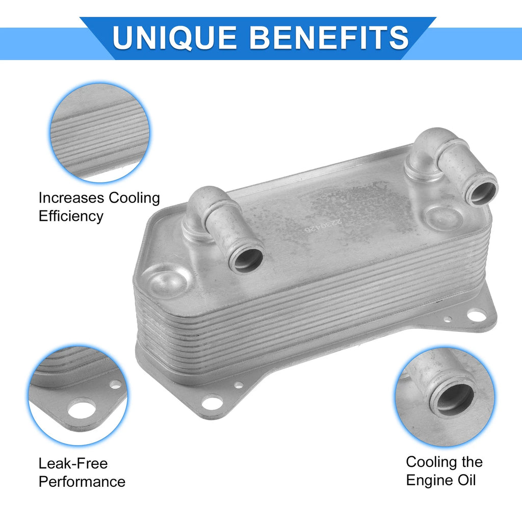 Engine Oil Cooler for Volkswagen Beetle Eos Golf GTI (2006–2015) 02E409061B