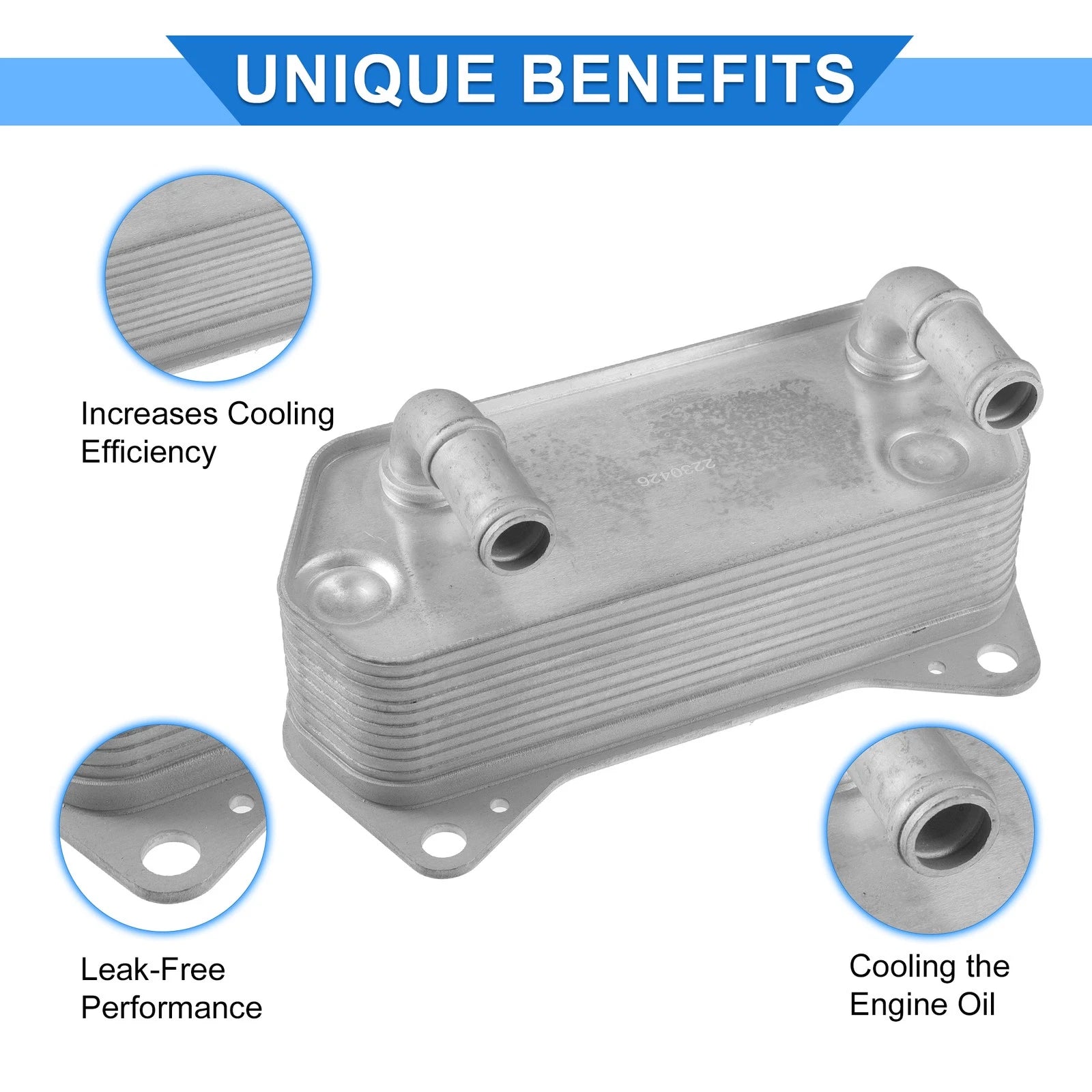 Engine Oil Cooler for Volkswagen Beetle Eos Golf GTI (2006–2015) 02E409061B