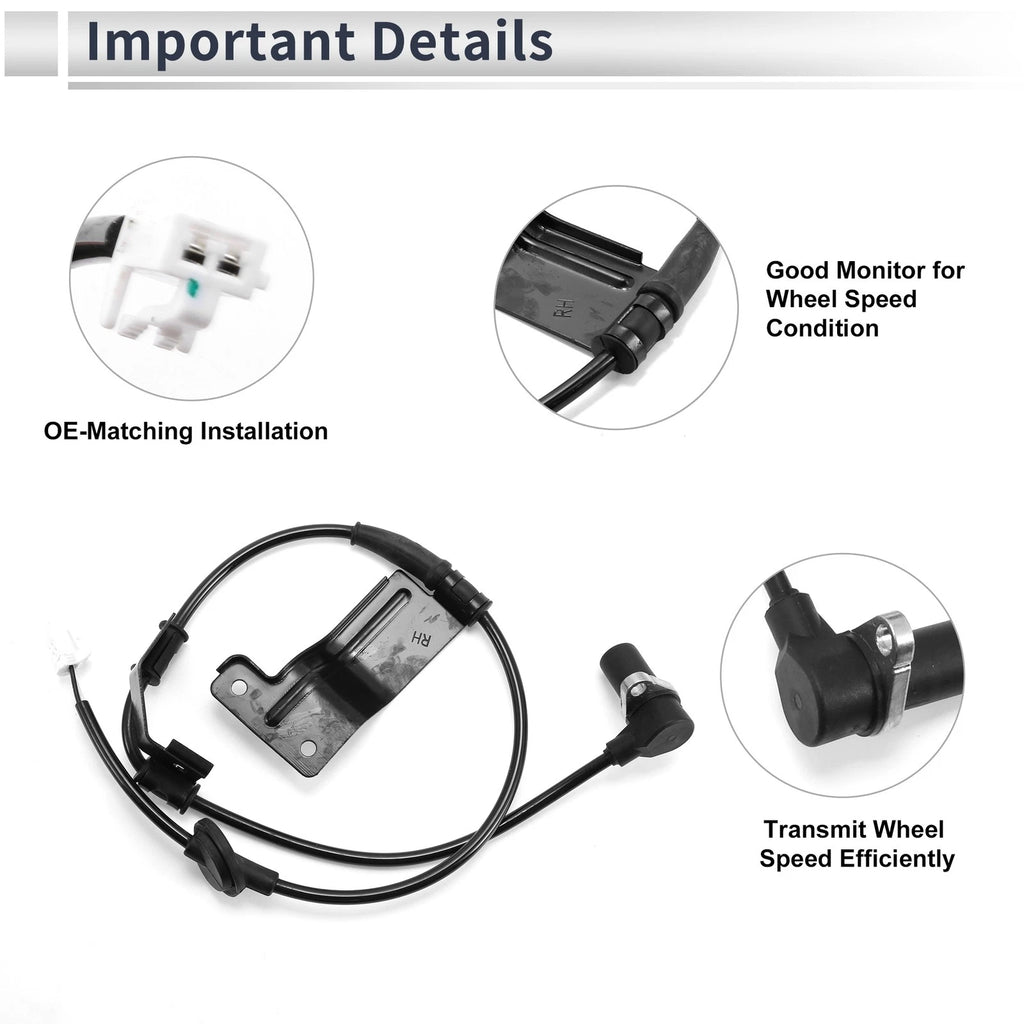 ABS Wheel Speed Sensor No. 9568039100 for Hyundai Sonata (1999–2000)