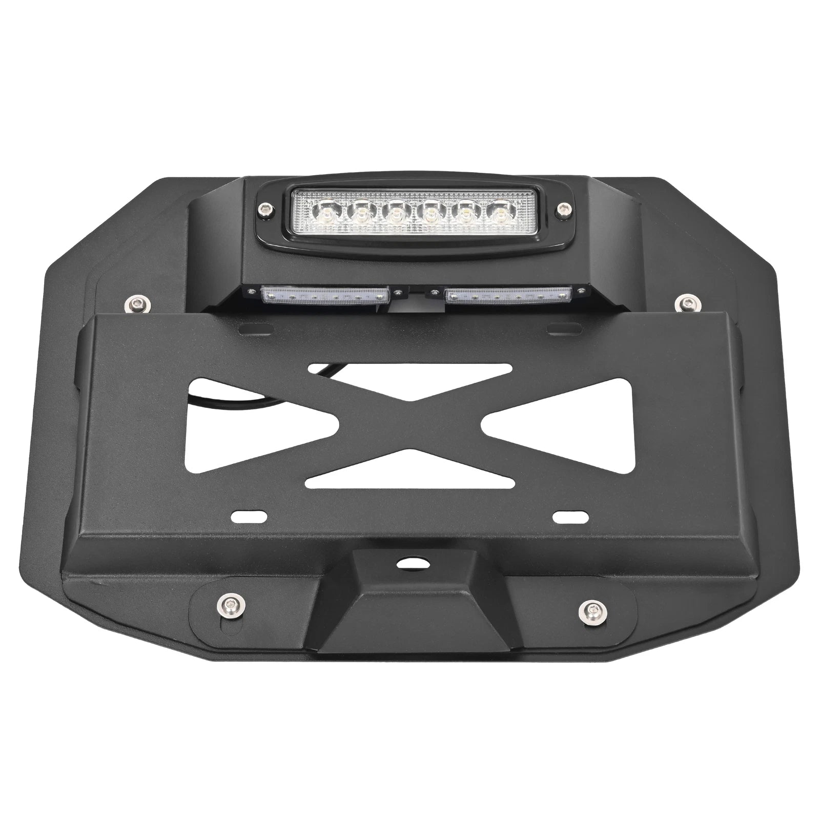 Spare Tire Delete License Plate with Third Brake Light for Jeep Wrangler JK (2007–2018)
