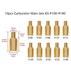 10pcs Carburetor Main Jet for PWK PE OKO CVK (#100-#140)