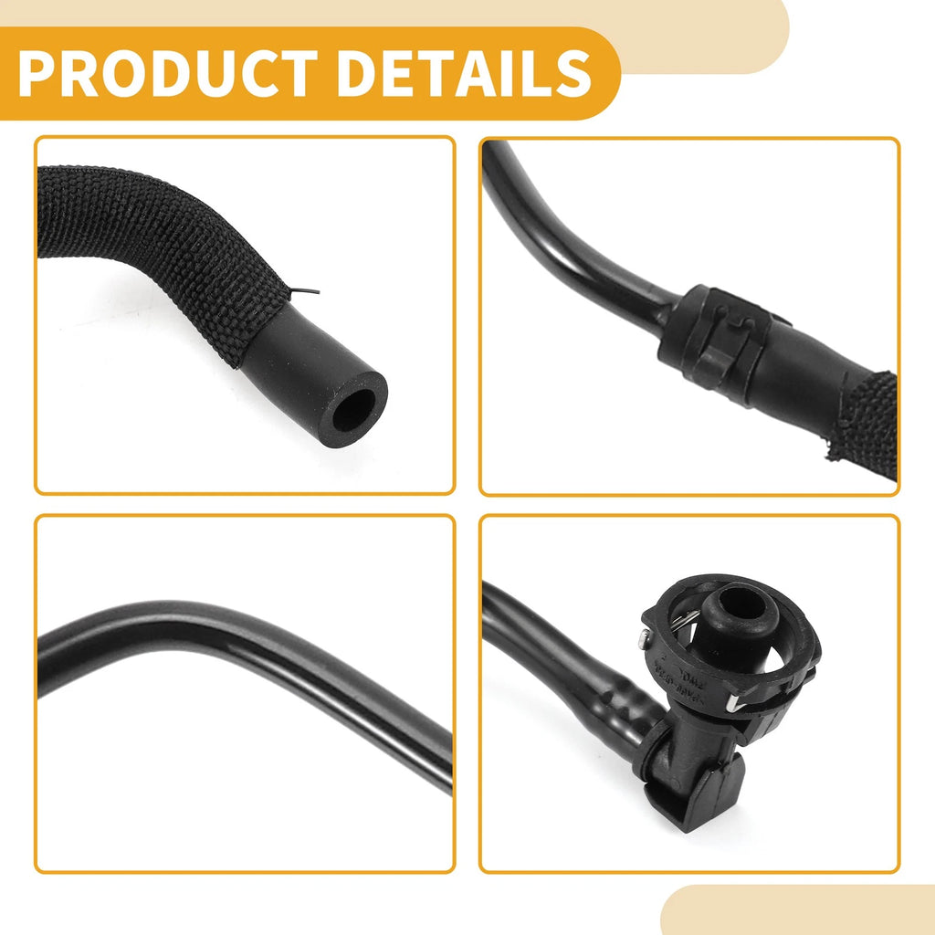 Heater Hose for Audi Q5 2.0L (2013–2017) No. 8R0121081BP Plastic Black