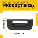 Tailgate Handle Bezel for Chevy Silverado GMC Sierra (2007-2014) Textured Black