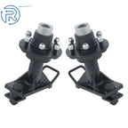 Pair of 6 × 5.5 Lug Wheels for Shipping Container (Bolt-on Spindle Kit)