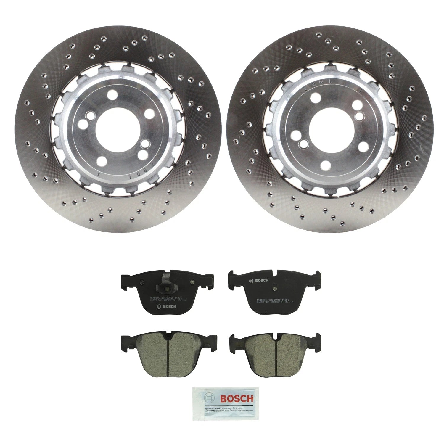 Set of 2 Rear Rotors & Brake Pads for BMW F85 X5 F86 X6 (2014–2019)