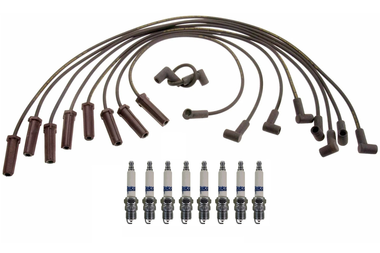 Set of 8 ACDelco Rapidfire Spark Plugs & Ignition Wire Set for Chevy G30 (1975–1995)