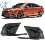 2X LED Fog Lights for Honda Civic (2022–2023) - Black Bezel, Wiring, Switch