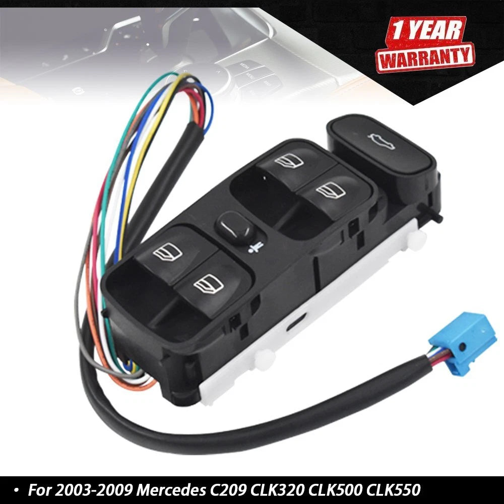 Master Power Window Switch for Mercedes-Benz C209 CLK320 CLK500 CLK550 (2003–2009)