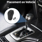 Gear Shift Knob Cover for Volkswagen Jetta (2012–2019) Black Faux Leather