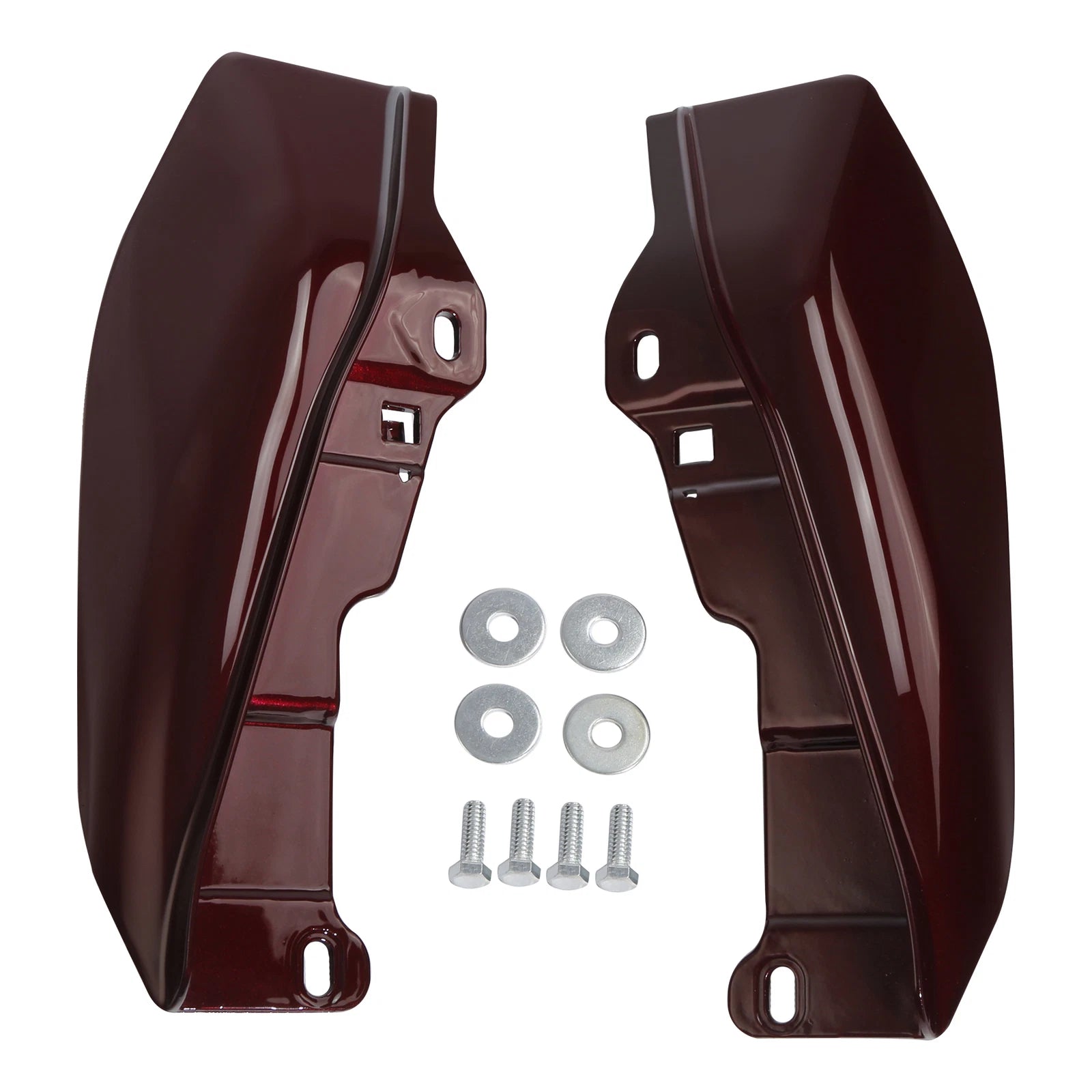 Mid Frame Air Deflectors for Harley Road Glide (2009–2024) Mysterious Red Sunglo