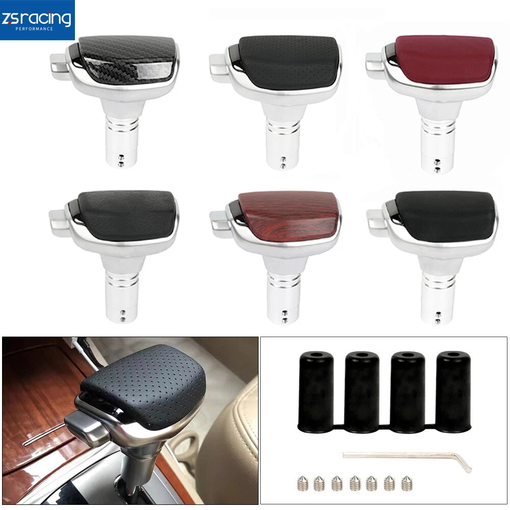 Universal PU Leather Gear Shift Knob for Automatic Transmission