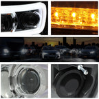 LED DRL Chasing Signal Projector Headlight for Dodge Ram (2006–2009)