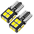 2X T10 LED License Plate Light Bulbs for Cars (6000K Super Bright White)