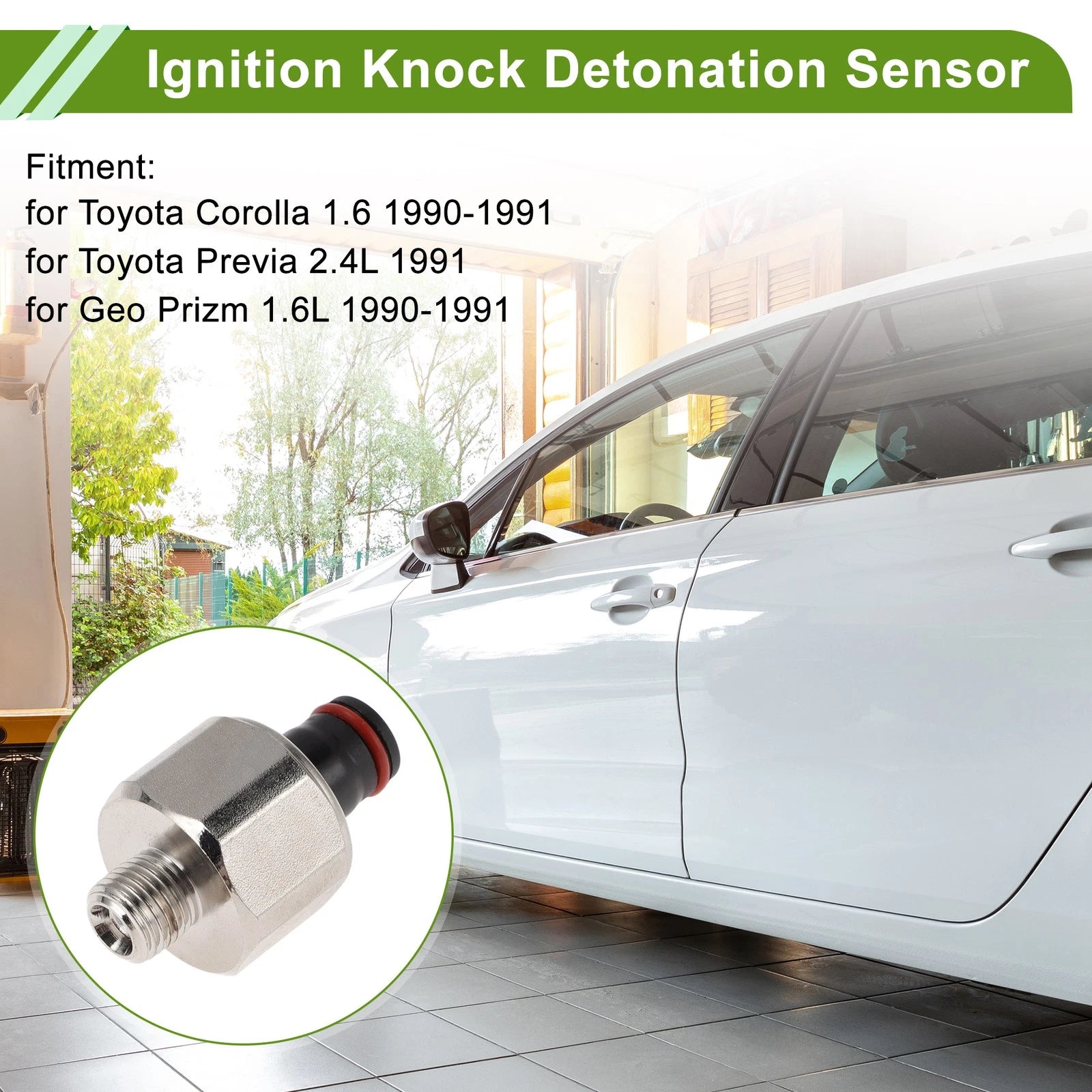 1 Pc Ignition Knock Detonation Sensor No.8961512020 for Toyota Corolla (1990–1991)