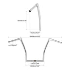 13" Rise Ape Hanger Bar 1.25" Fat Handlebar for Harley Road Glide FLTR (2015–2023)