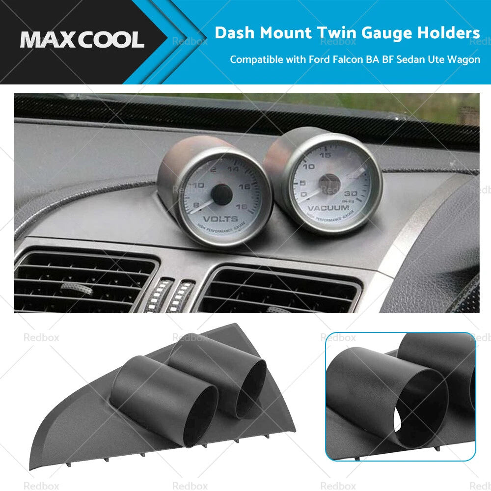 Dash Mount Twin Gauge Holder 52mm for Ford Falcon BA BF