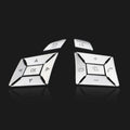 Chrome Steering Wheel Button Cover Trim for Mercedes E-Class W204 (2012–2016)