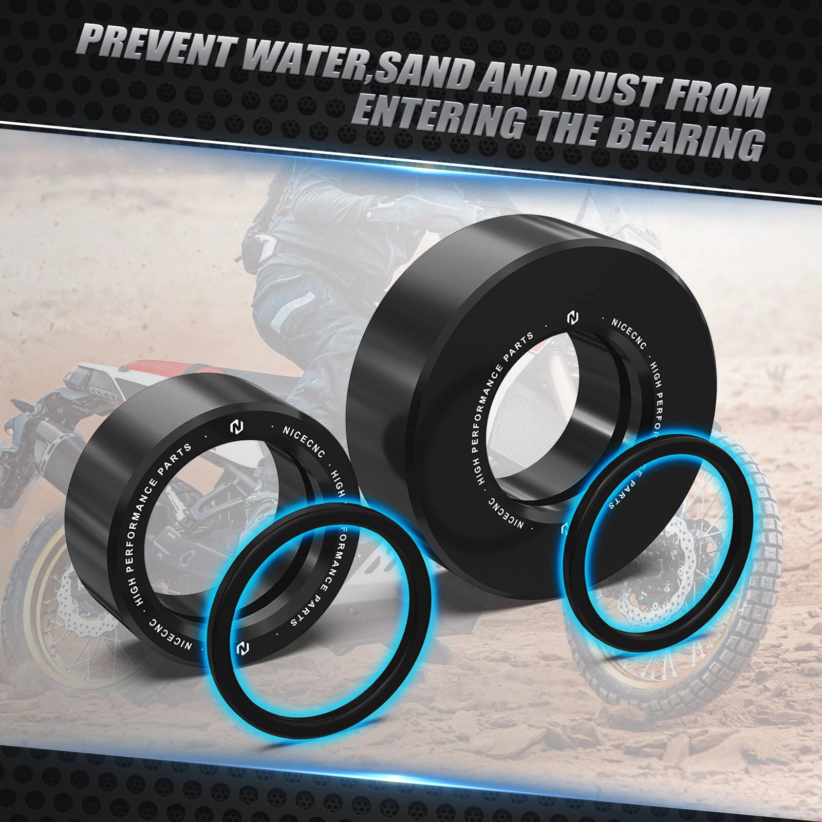 2X Rear Wheel Collar for Yamaha Tenere 700 XTZ07 (2019–2024), XSR700 (2018–2023)