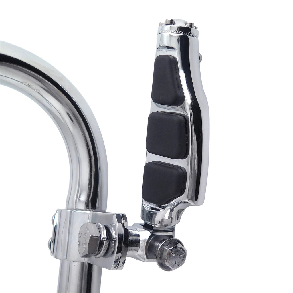 Chrome Highway Stiletto Flat FootPeg Clamp Kit for Honda GoldWing GL180